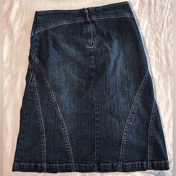Midi Denim Pencil Skirt - Picture 2 of 3